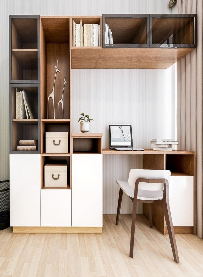 Cosmos Star™ White Vinyl Wallpaper Self Adhesive Wallpaper Furniture Countertops Desktop Wardrobe Contact Paper Stickers Vinyl Waterproof Wall Paper (White Matte Wallpaper, 12x72 inch) - Image 2